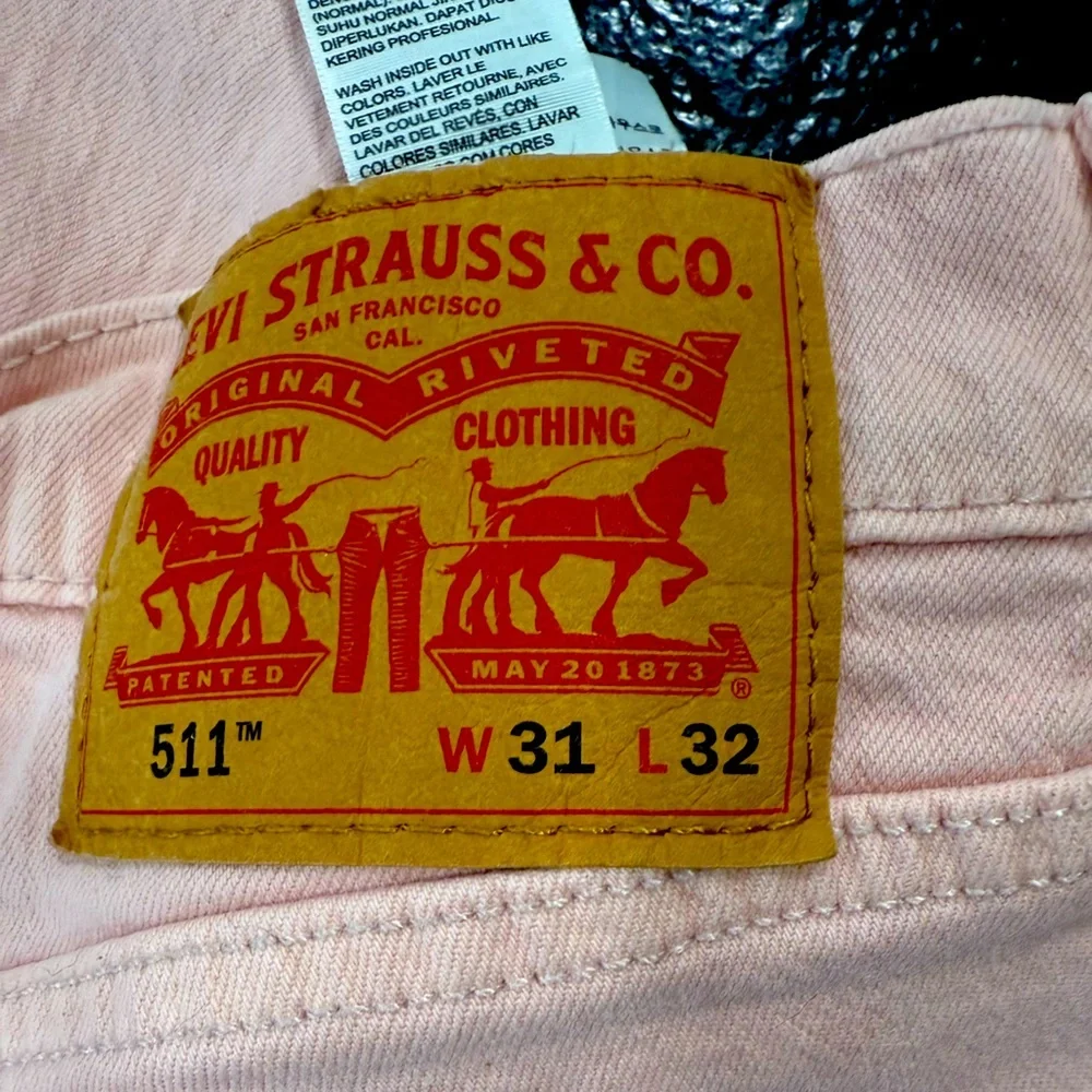 Levi’s 511 Slim Fit Stretch Jeans – Pink – Size 31x32